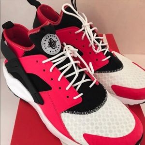 Nike Huarache Red, Black, and Red.